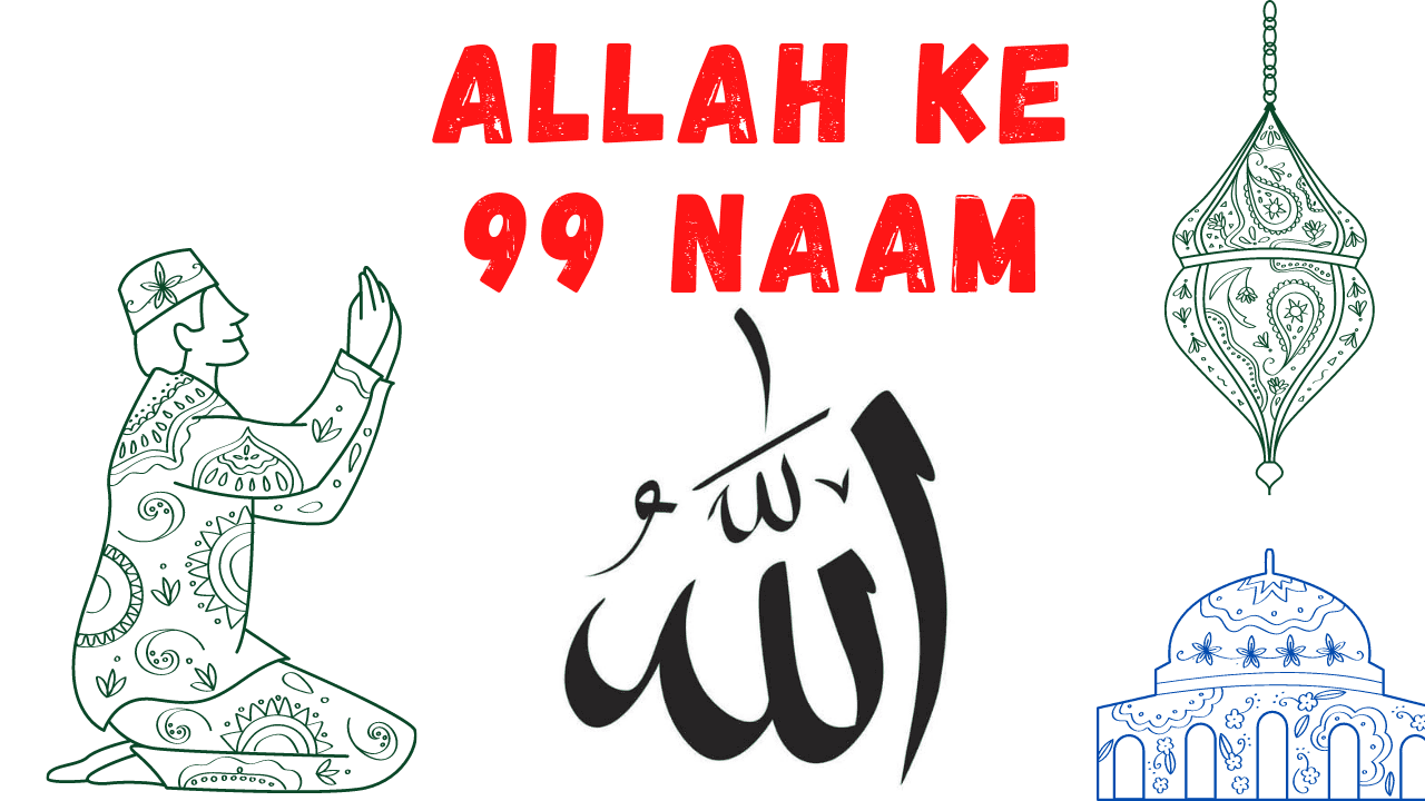 99 Names Of Allah in Hindi