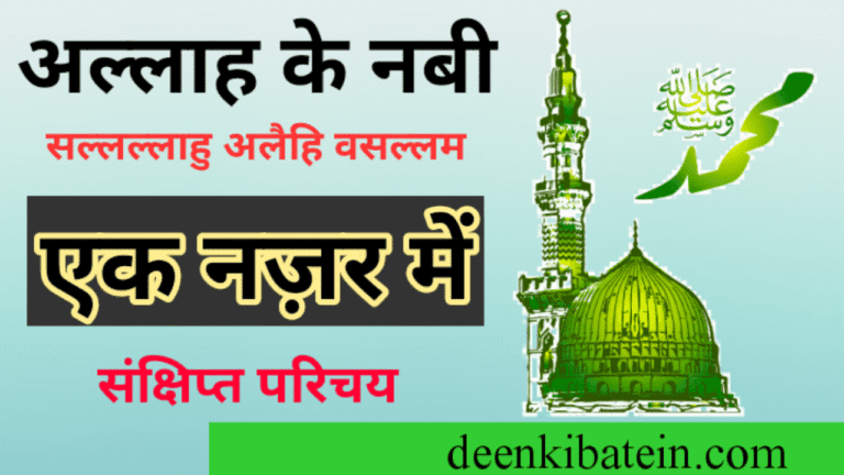 Allah Ke Pyare Nabi sallallahu alaihi wasallam ek Nazar mein