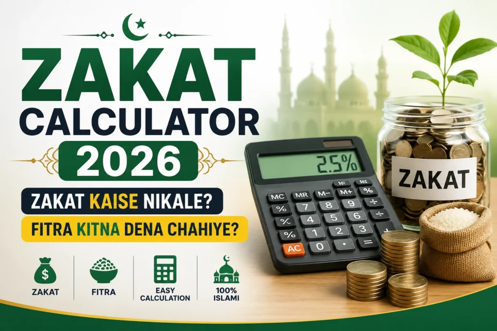 Zakat Calculator 2026 – Zakat Kaise Nikale? Fitra Kitna Dena Chahiye