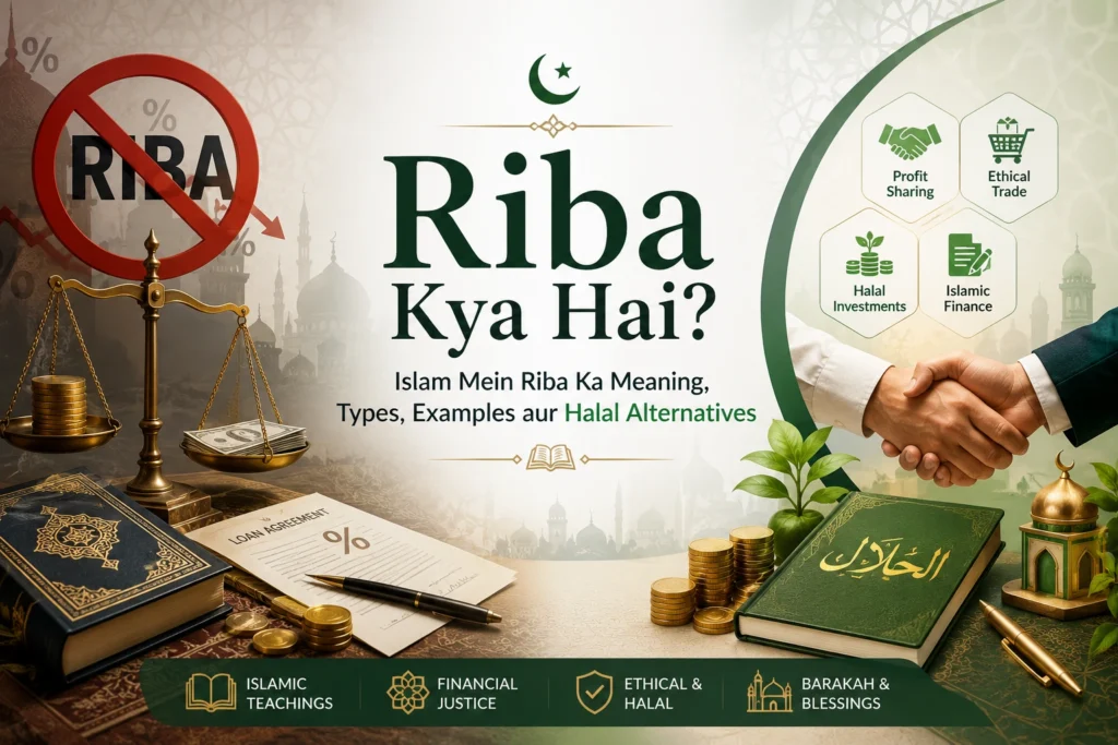 Riba Kya Hai? Islam Mein Riba Ka Meaning, Types, Examples aur Halal Alternatives