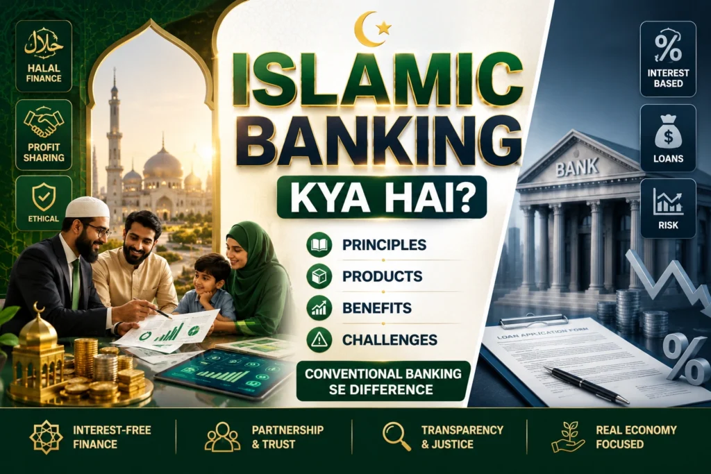 Islamic Banking Kya Hai? Principles, Products, Benefits aur Conventional Banking Se Difference