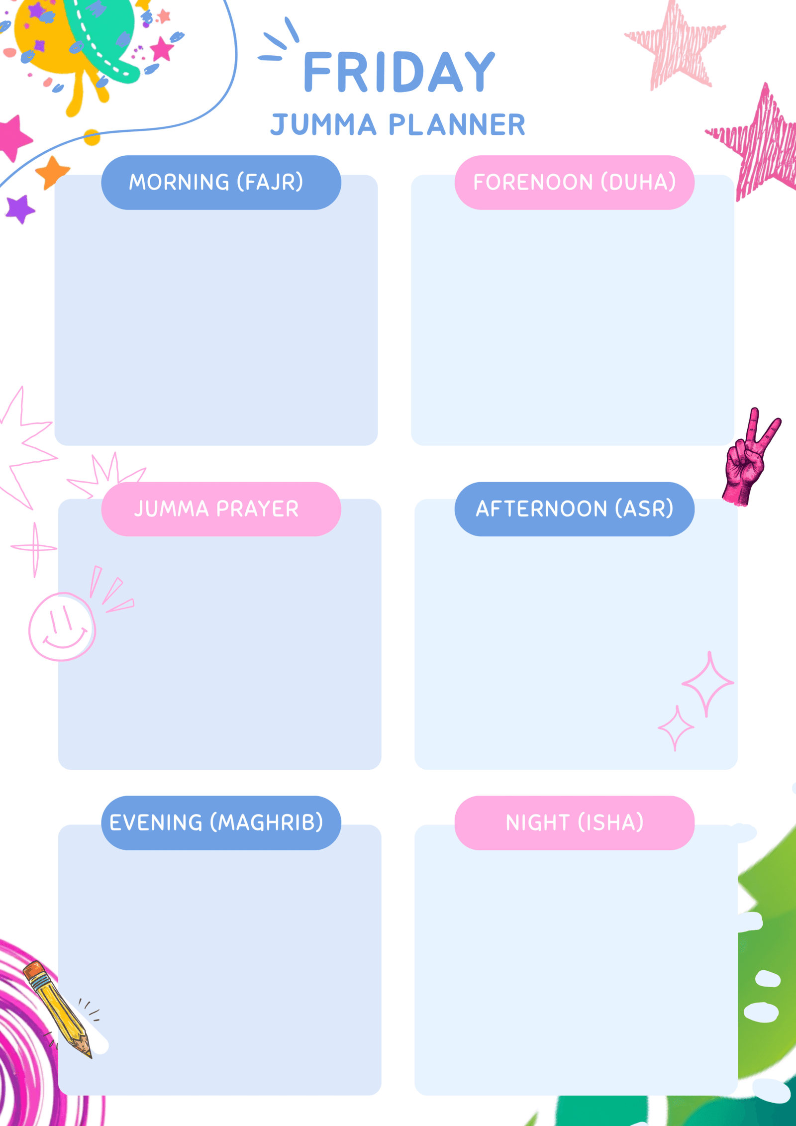 Friday Planner