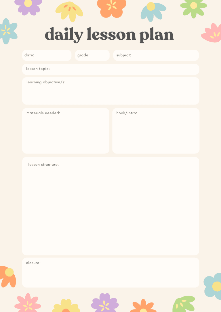 Teacher Lesson Planner