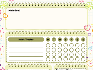 Habit Tracker & Goal Planner Bundle