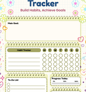 Habit Tracker & Goal Planner Bundle