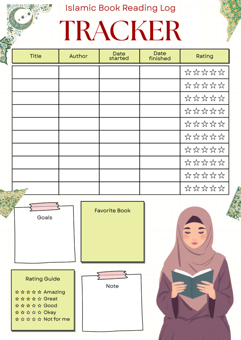 Islamic Book Reading Log