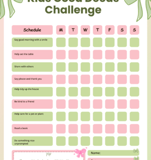 Kids Good Deeds Challenge