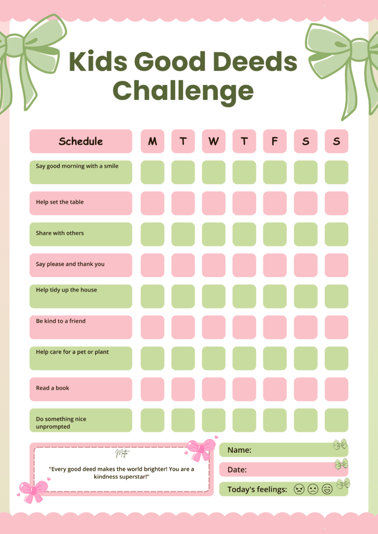 Kids Good Deeds Challenge
