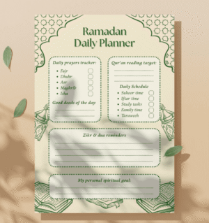 Ramadan Daily Planner