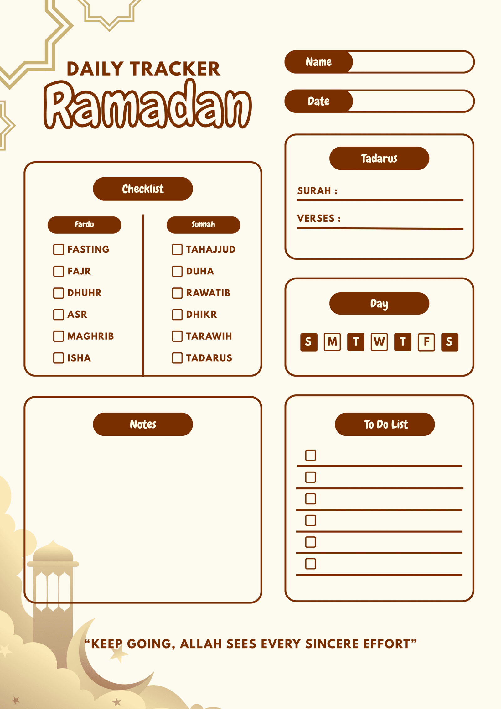 Ramadan Tracker