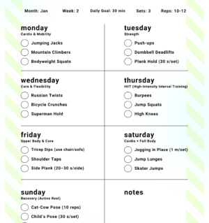 Workout Planner