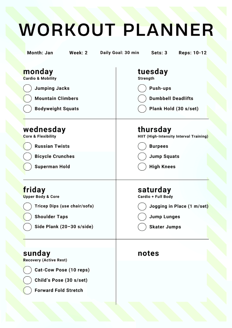 Workout Planner
